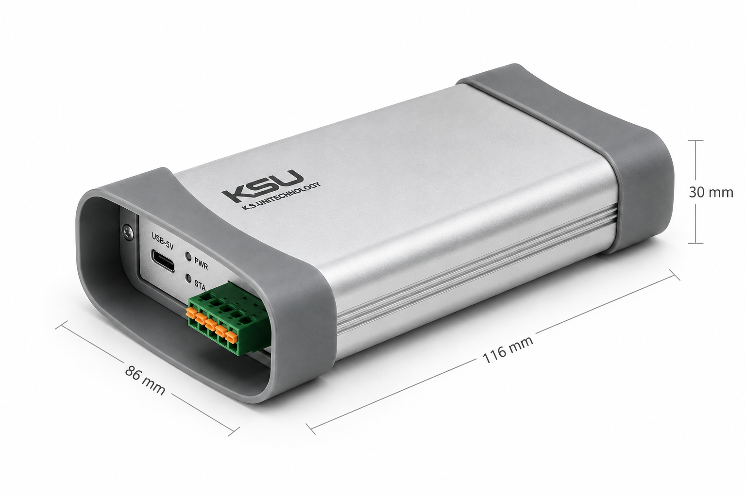 Dimensiones del KSC-VRF 116 × 86 × 30 mm